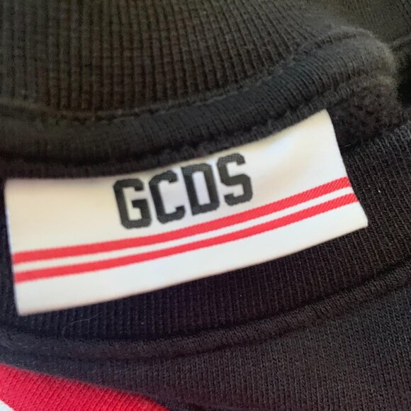 GCDS Logo Band Crewneck Streetwear Mens Sweatshirt M - Picture 8 of 12
